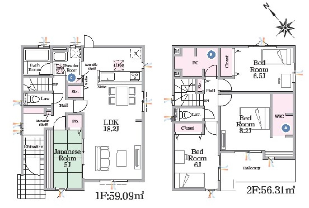 豊田市明和町　GRAN FELIDIA　全11棟　3号棟 画像2