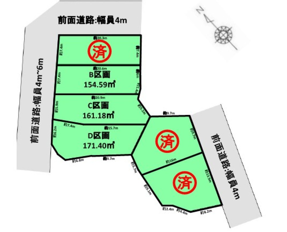 豊川市平尾町下貝津　全5区画　C区画 画像6