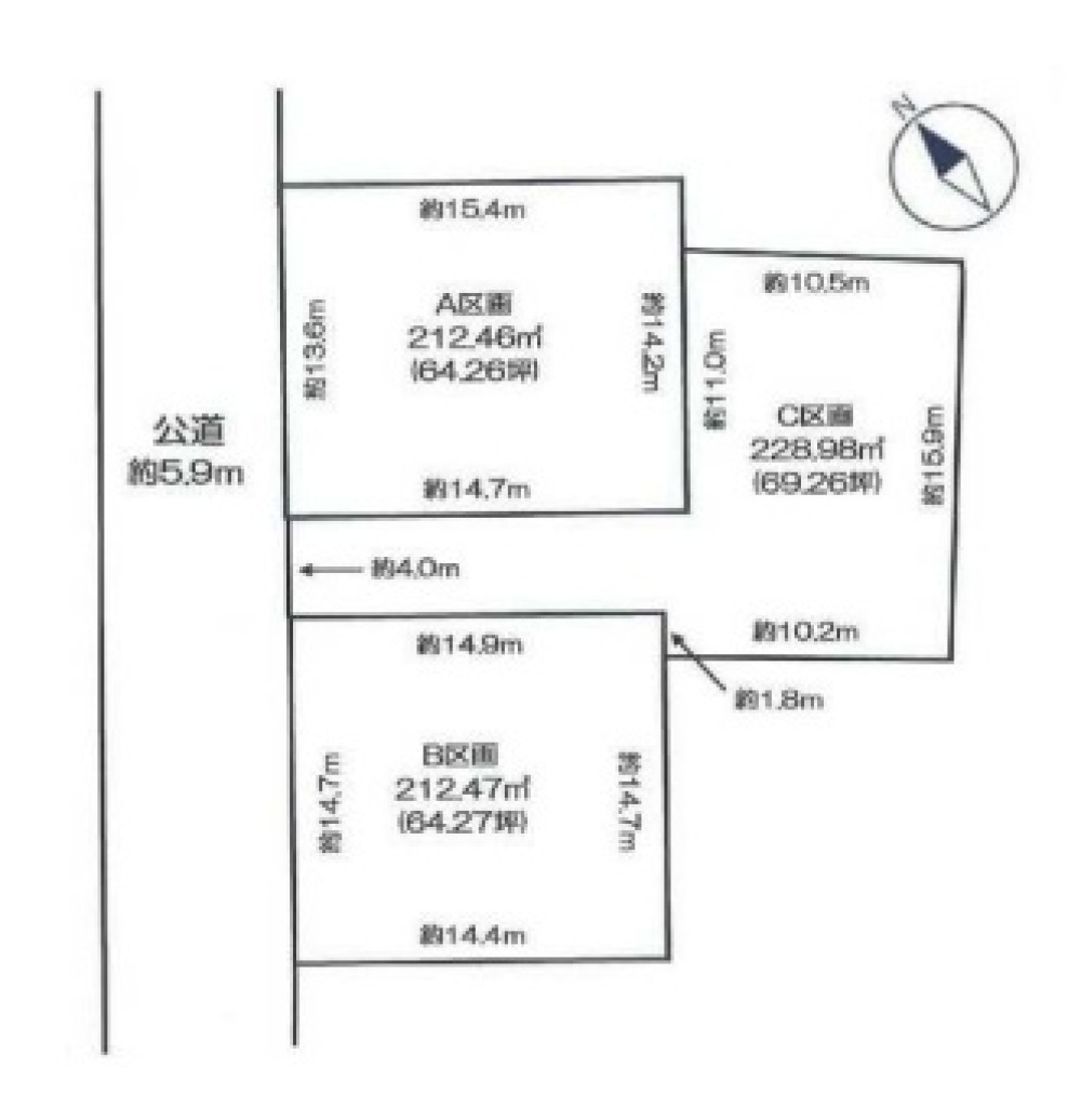 一宮市起　全3区画　B区画 画像4