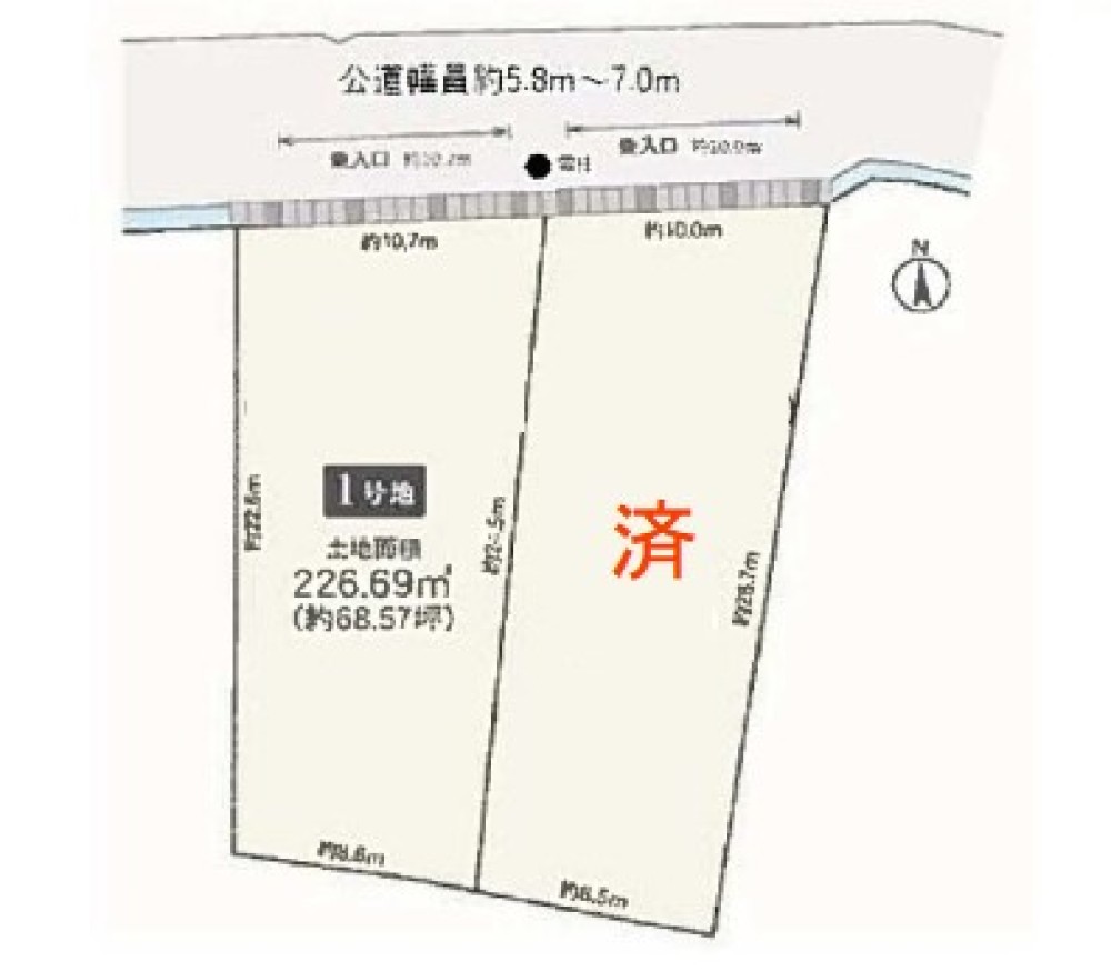 豊橋市三ツ相町　全2区画　1号地 画像4