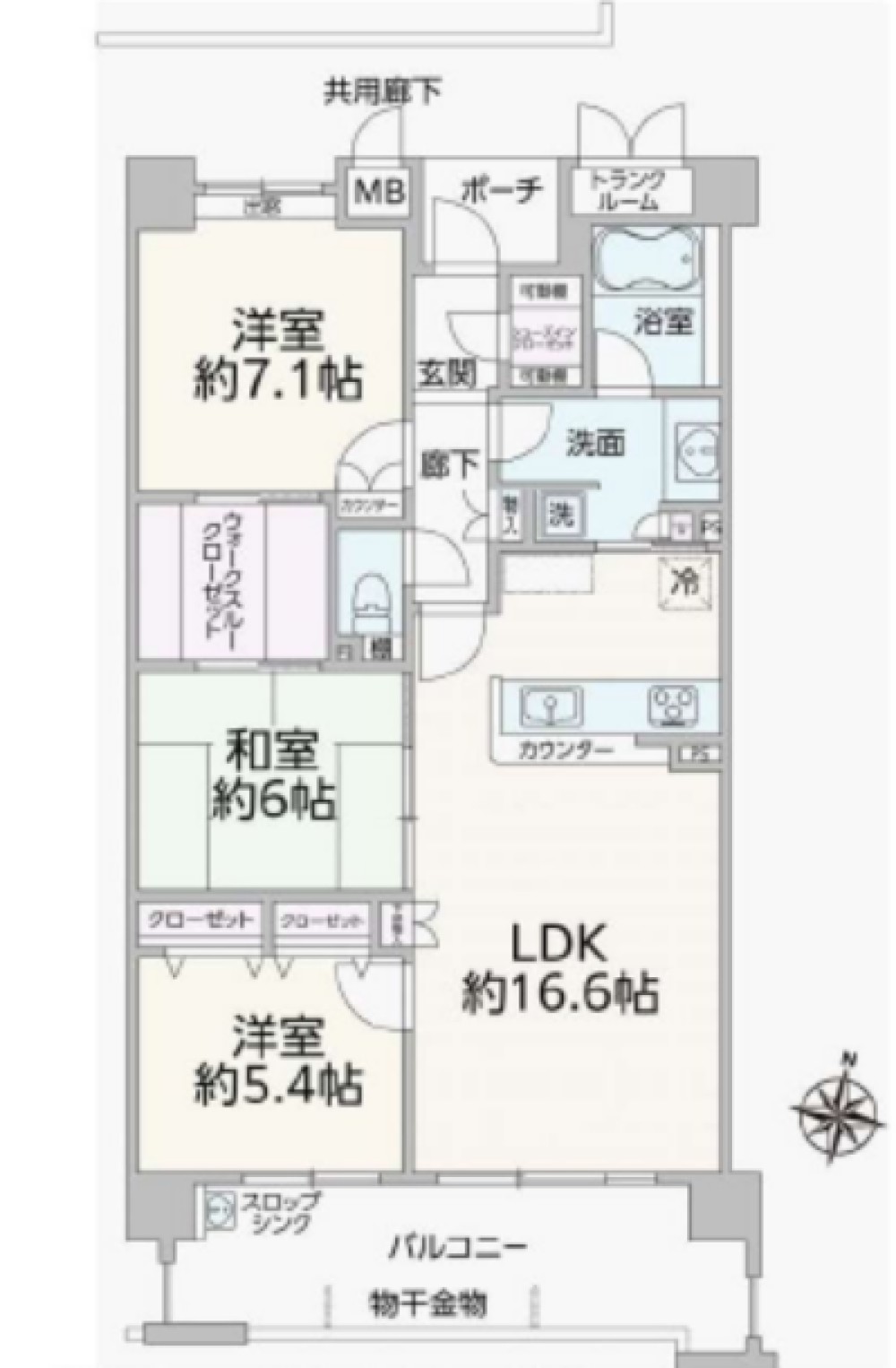 レゾンシティ石神 画像1