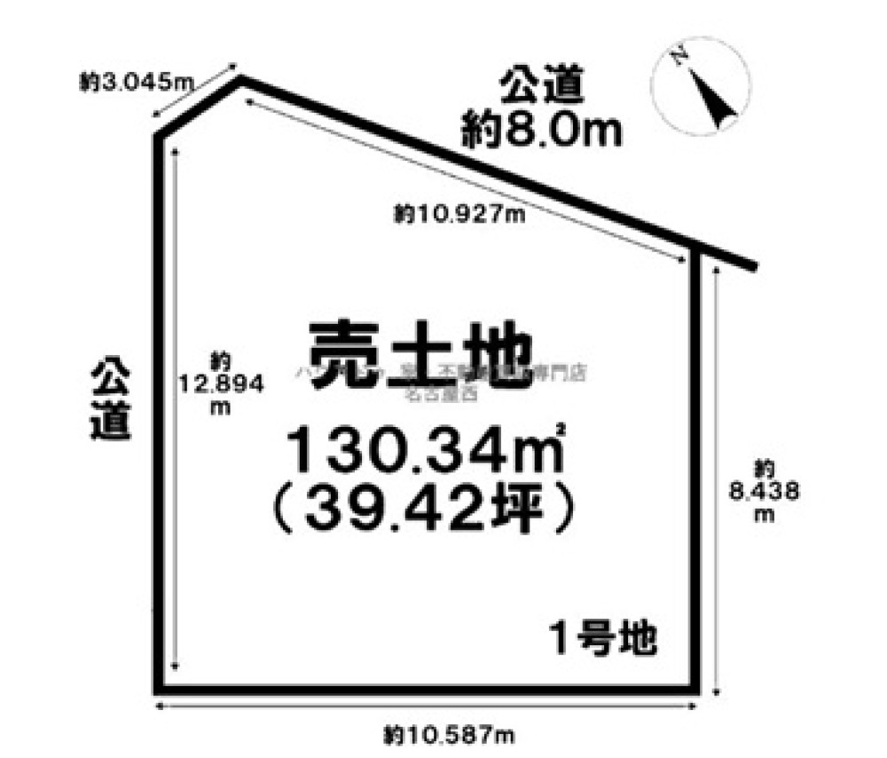 丹羽郡扶桑町大字柏森　全2区画　1号地 画像1