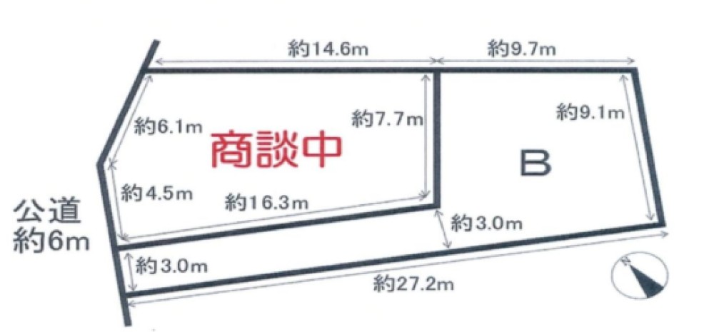 西尾市桜町　全2区画　B号地 画像1