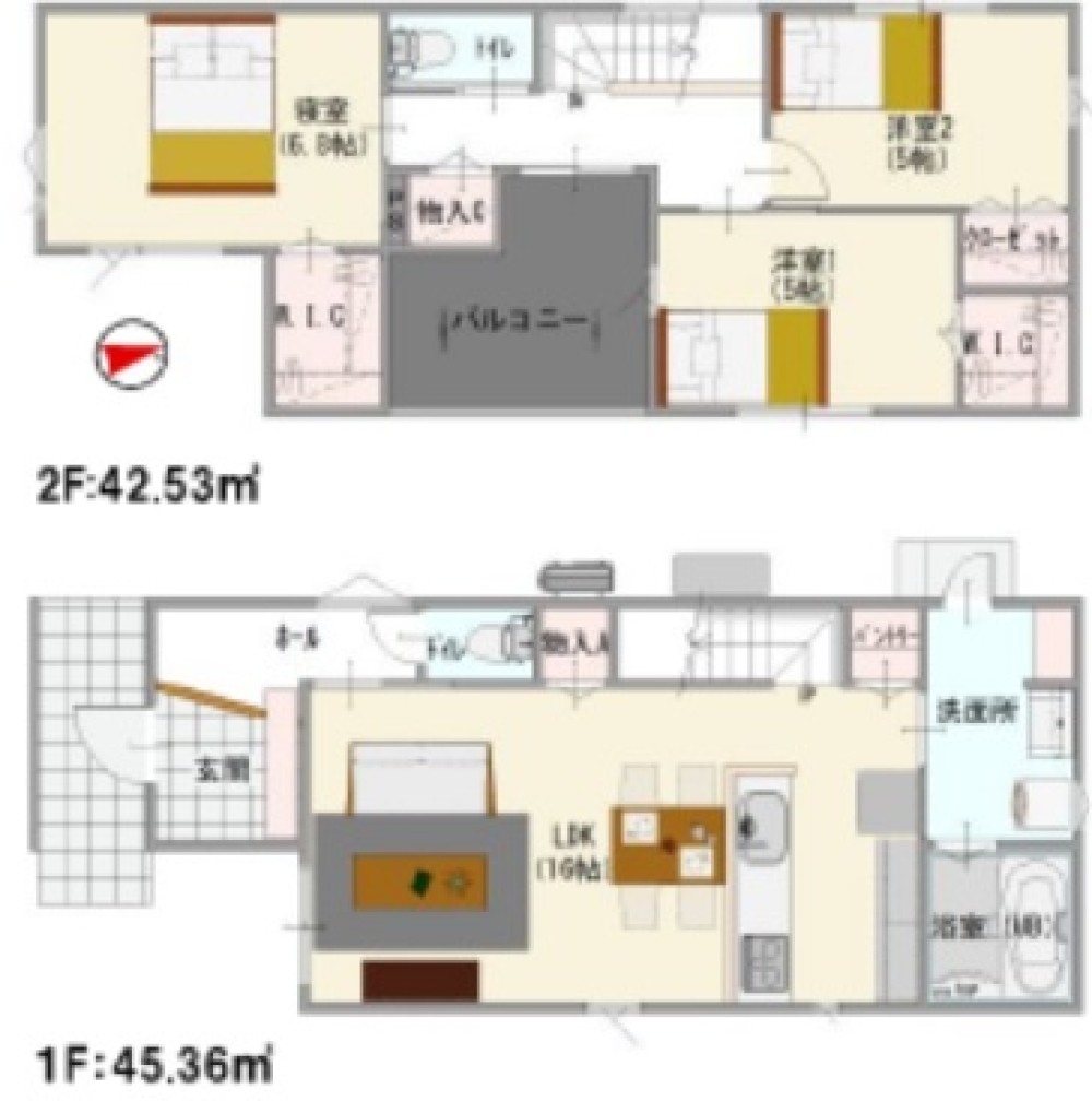 長久手市喜婦嶽　第一　全2棟　1号棟 画像1