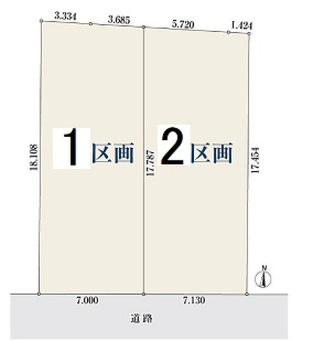 名古屋市天白区梅が丘41712②　全2区画　2号地 画像1