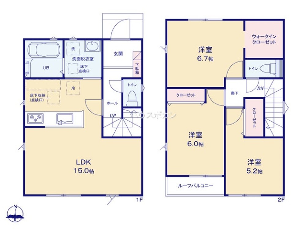 一宮市馬見塚　24-1期　全2棟　1号棟 画像5