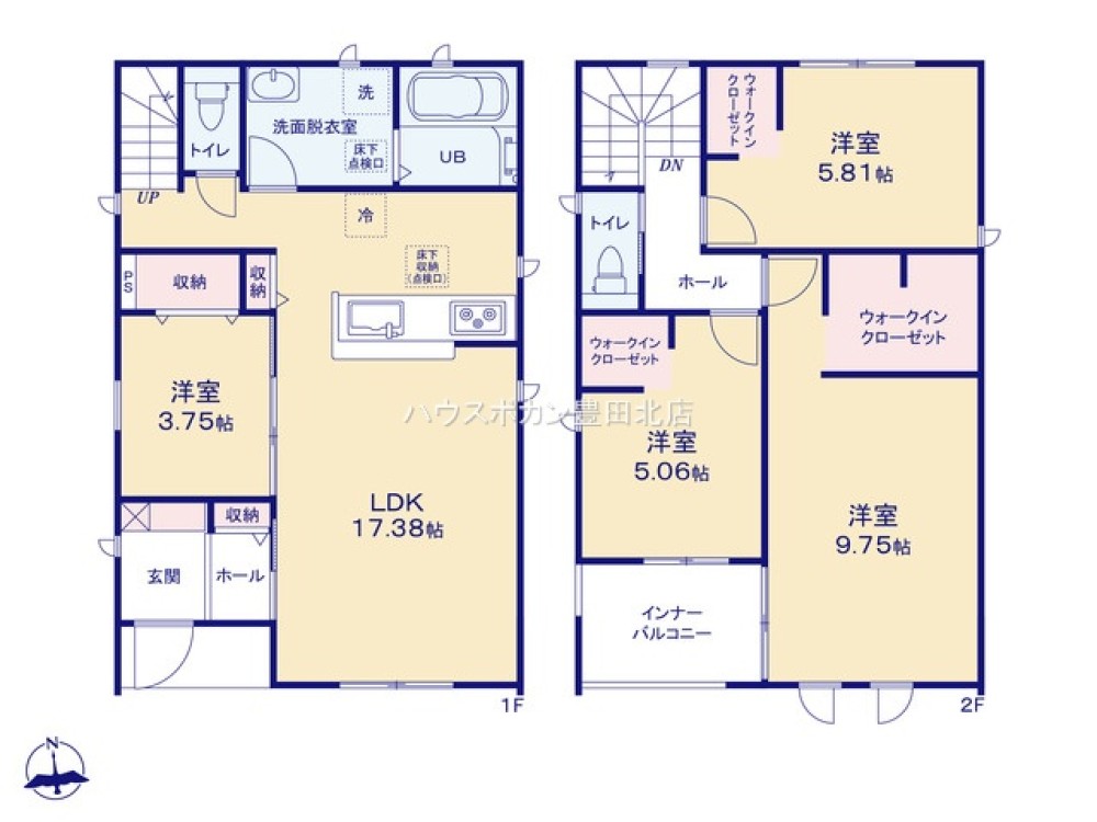 豊田市美里二丁目　全2棟　2号棟 画像7