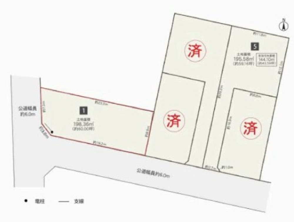 豊橋市牛川通三丁目　全5区画　1号地 画像5