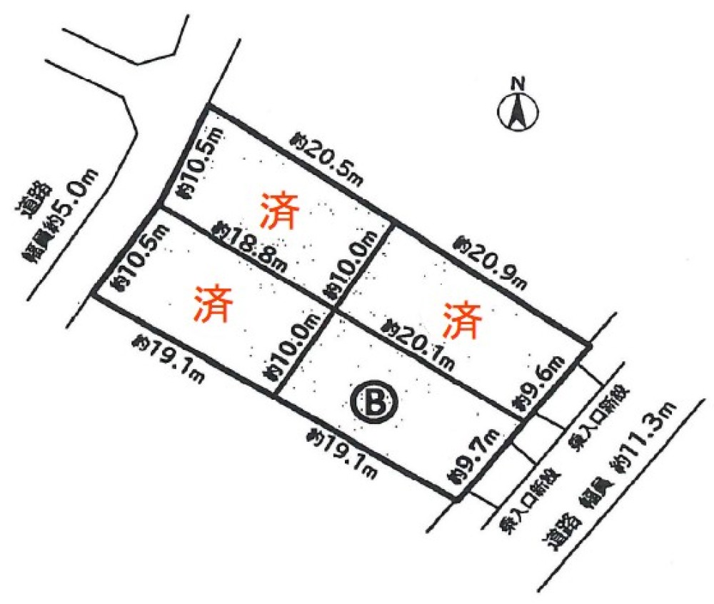 豊川市大木新町通一丁目　全4区画　B区画 画像6