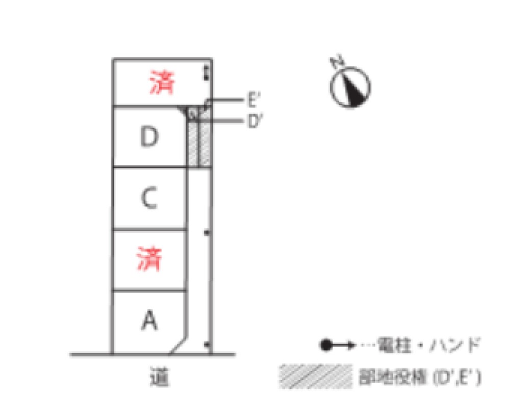 西尾市今川町　全5区画　D区画 画像1