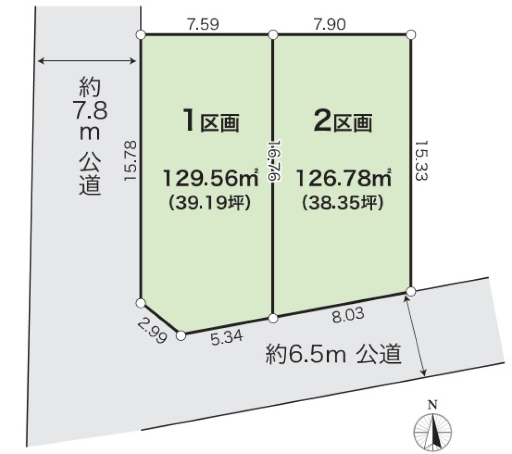 名古屋市中川区中須町　2期　全2区画　1号地 画像1