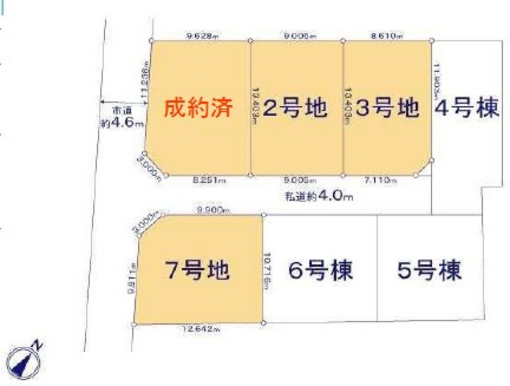 豊橋市北山町第1期土地区画　全4区画　2区画 画像6