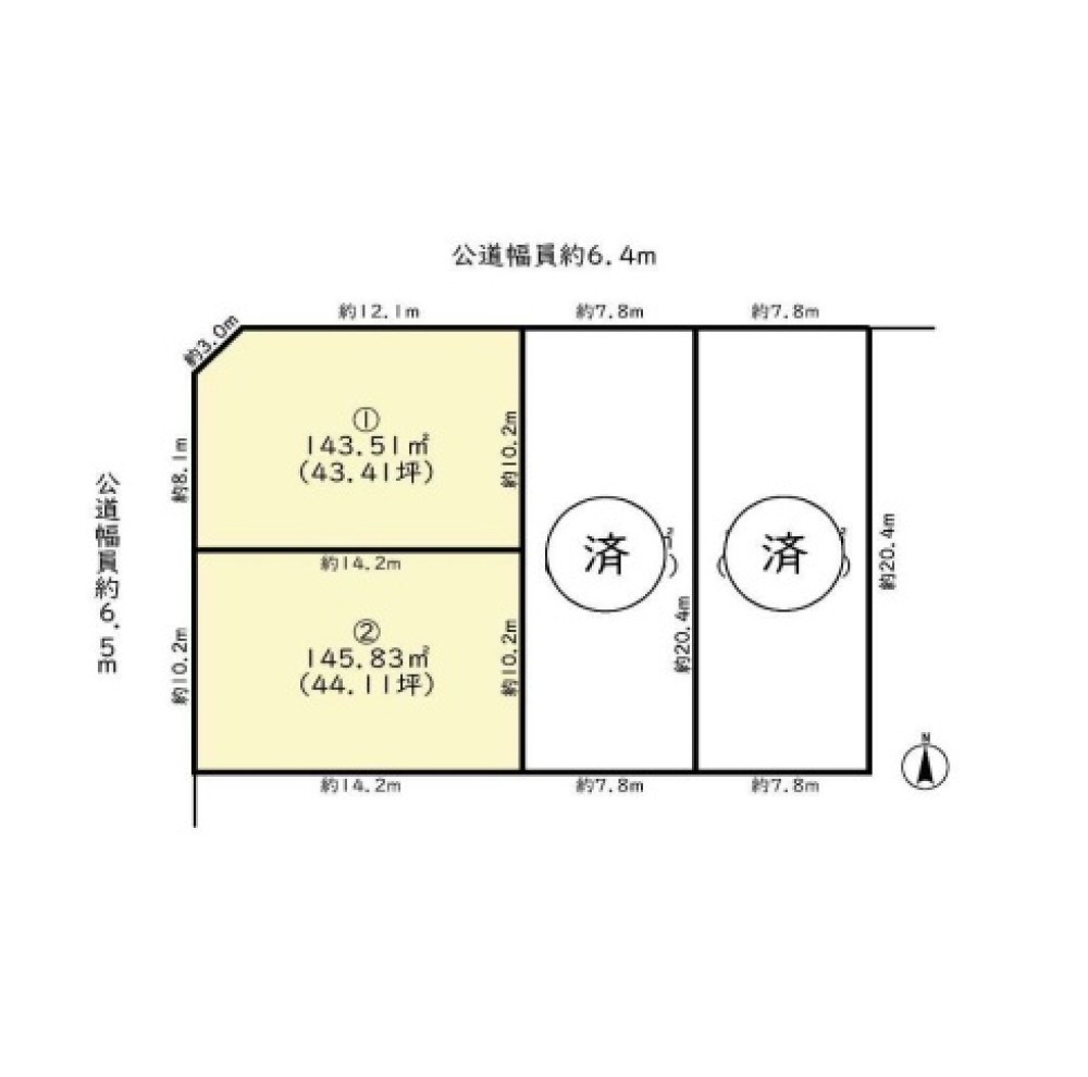 名古屋市天白区梅が丘　全4区画　1号地 画像1