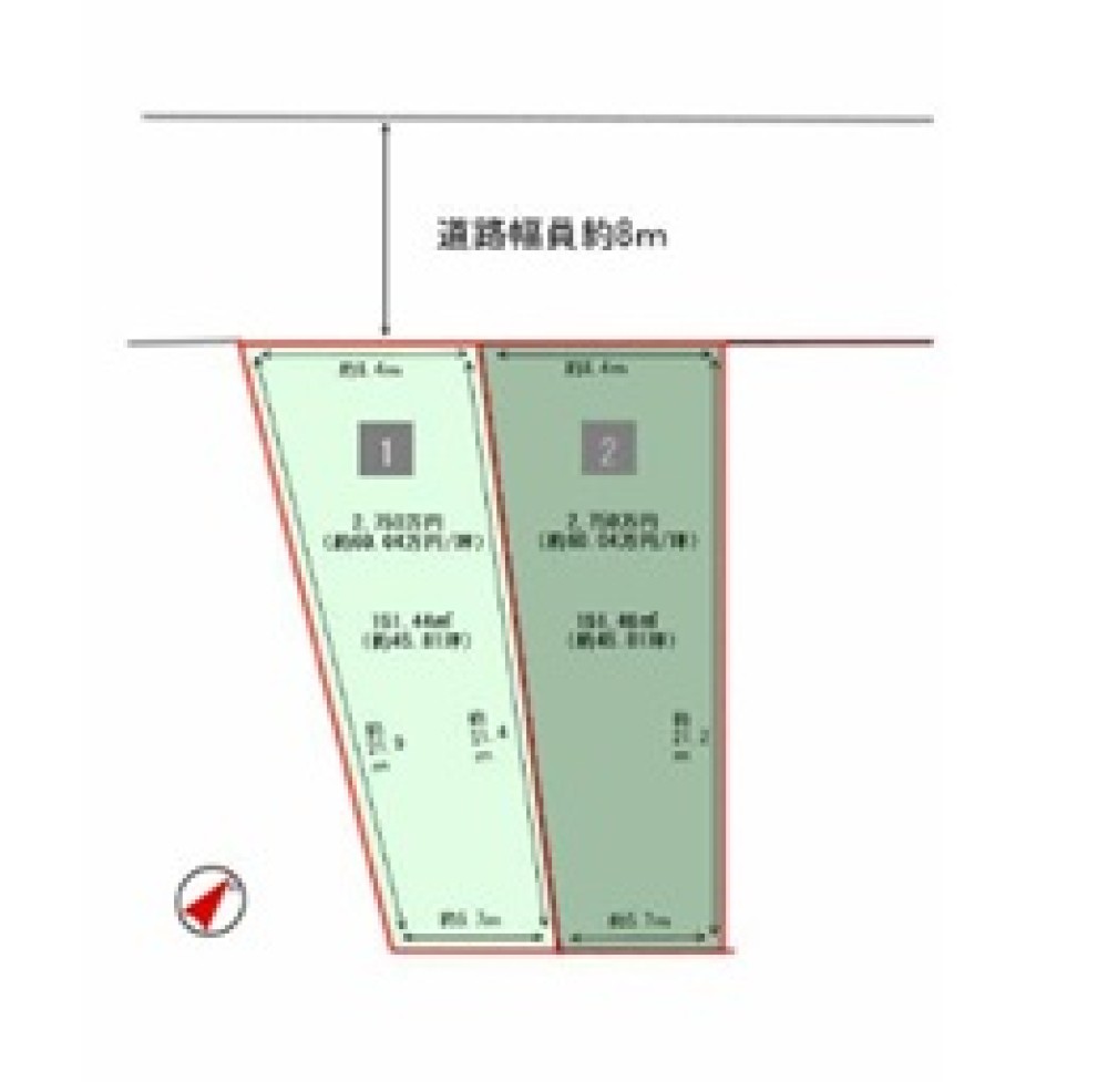 春日井市瑞穂通五丁目　全2区画　1号地 画像3