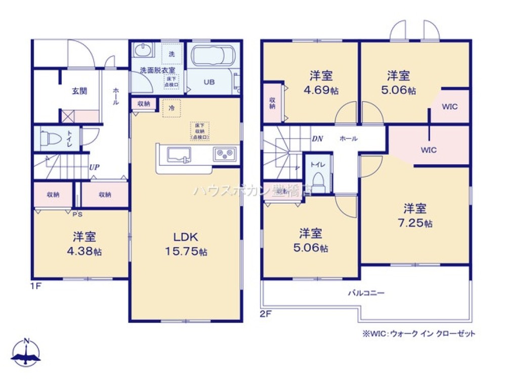 豊橋市多米中町58期　全5棟　4号棟 画像4