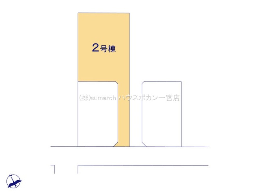 分譲区画の2号棟です！