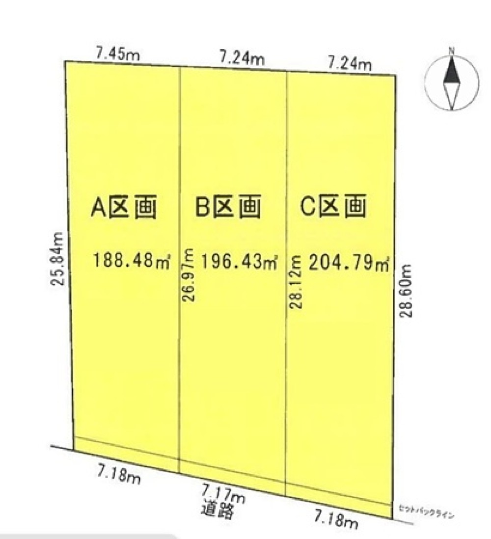 小牧市二重堀　全3区画　B区画 画像1