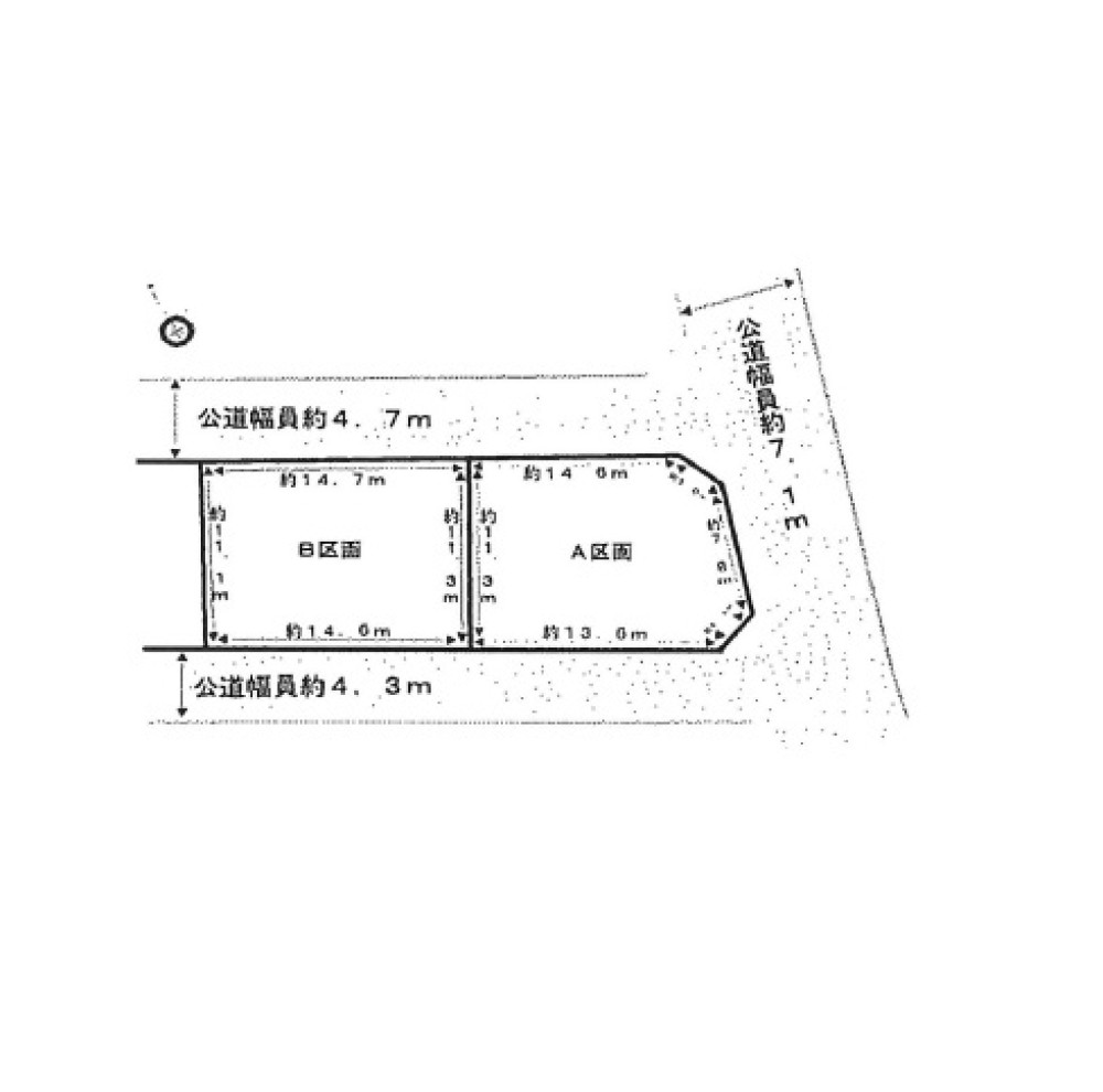 瀬戸市西山町　全2区画　B区画 画像1