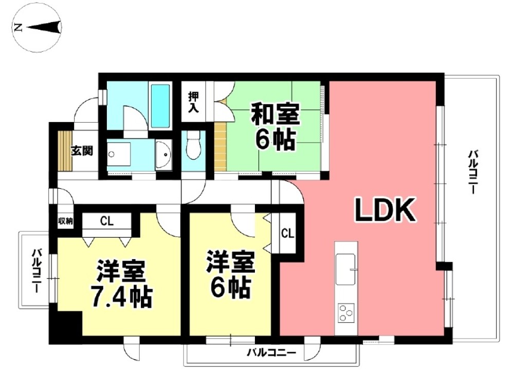モアグレース高畑南 画像1