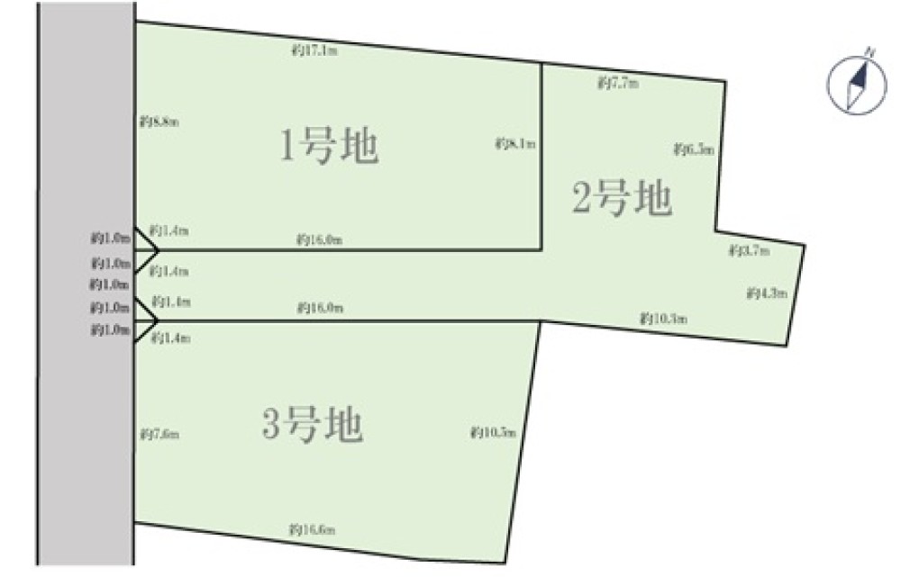 小牧市東田中1期　全3区画　1号地 画像1