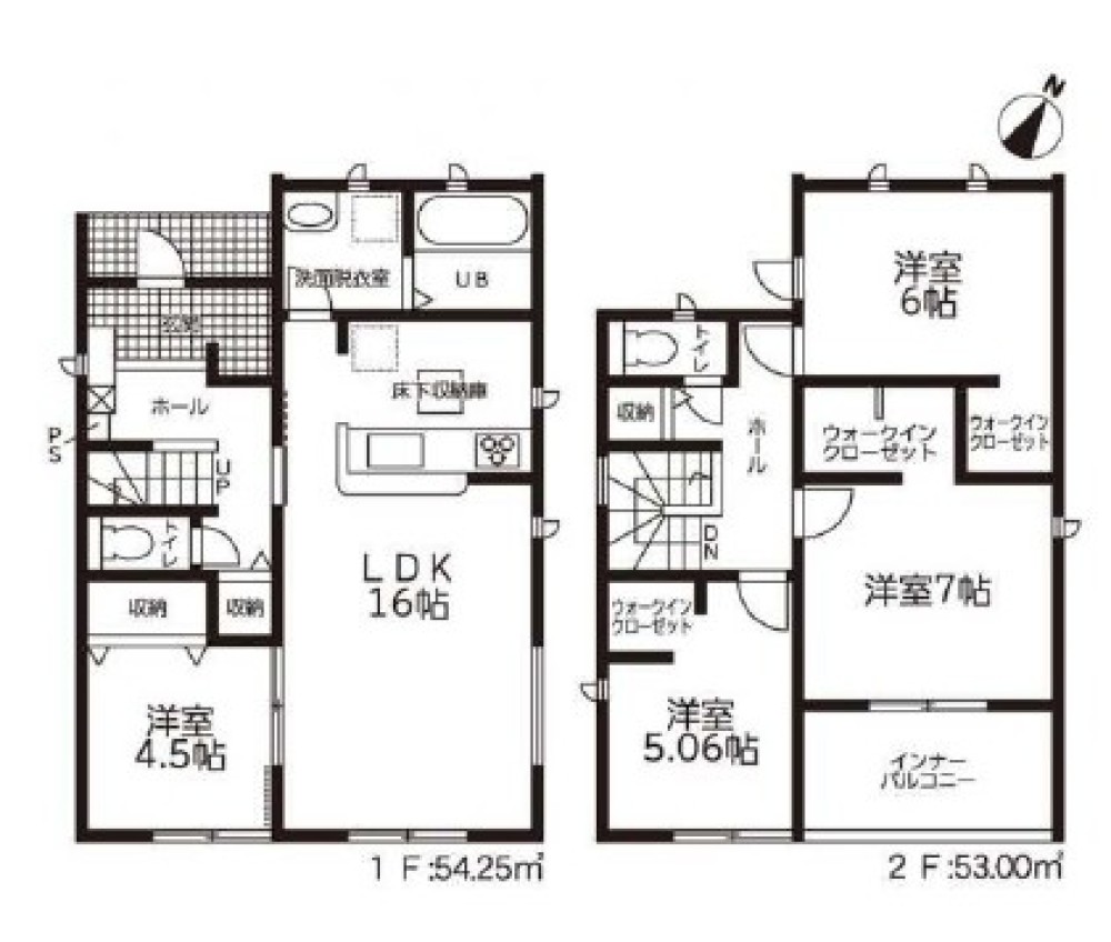 2階の全室に収納豊富なWIC◎
