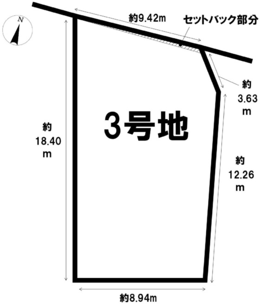 名古屋市中村区城屋敷町三丁目　全5区画　3号地 画像1