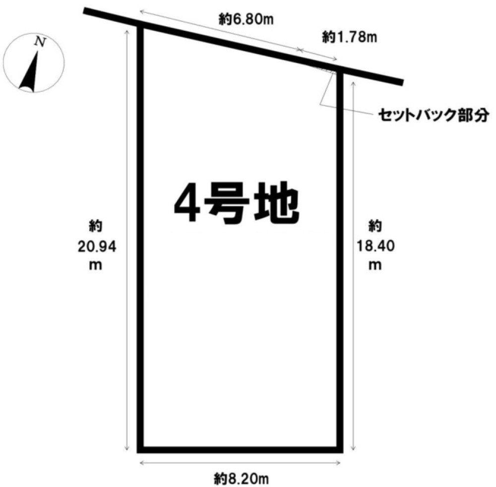 名古屋市中村区城屋敷町三丁目　全5区画　4号地 画像1
