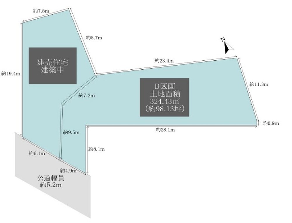 安城市横山町　全2区画　B区画 画像1