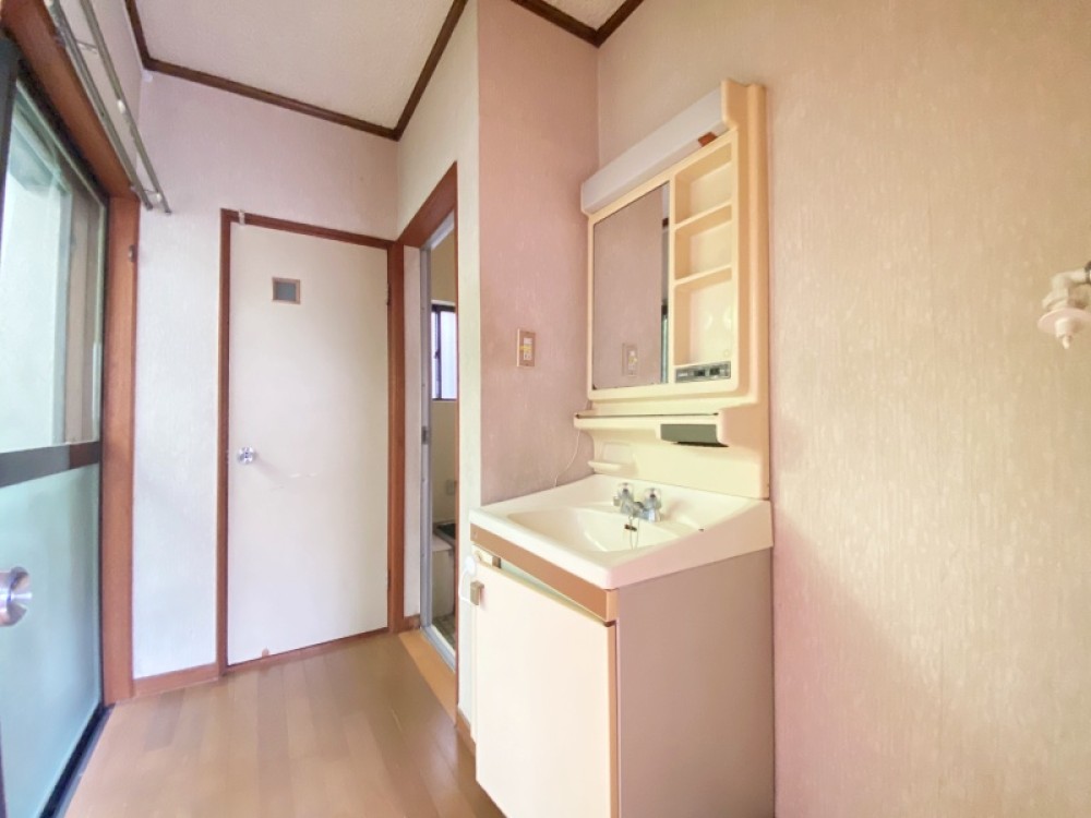 コンパクトな洗面台です。