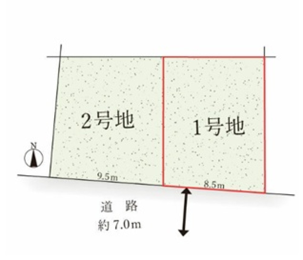 北名古屋市沖村佐渡　全2区画　1号地 画像3