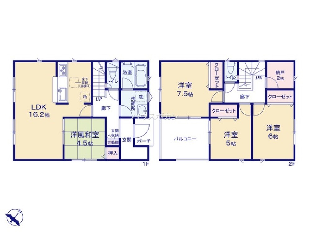 全居室収納豊富・ゆとりのある間取り◎