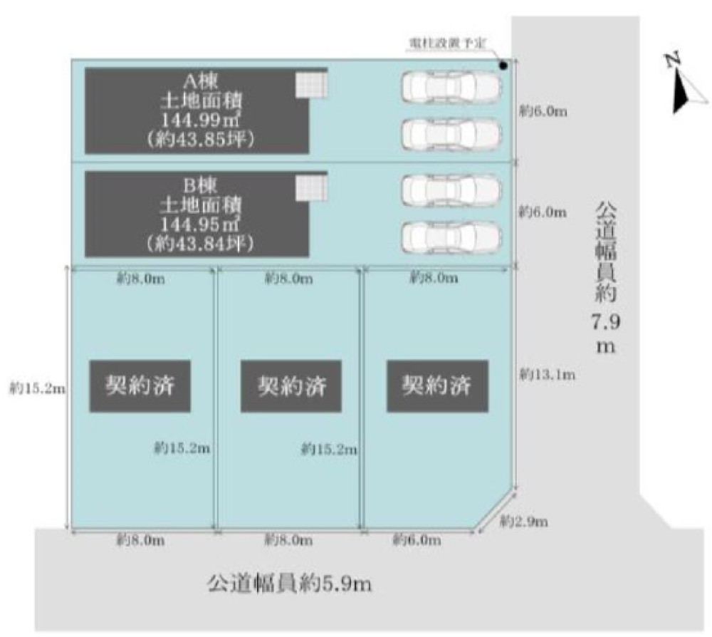 岡崎市上佐々木町　全2棟　B棟 画像1