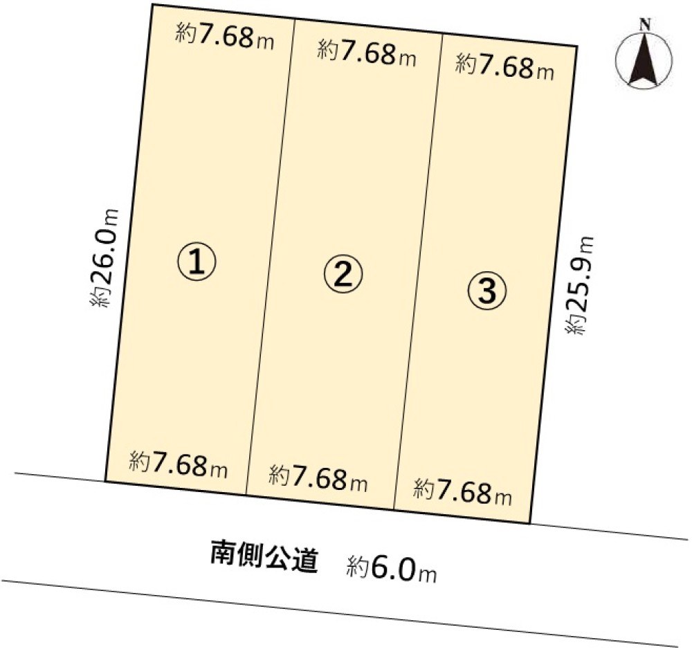 名古屋市港区川園一丁目　全3区画　3号地 画像1