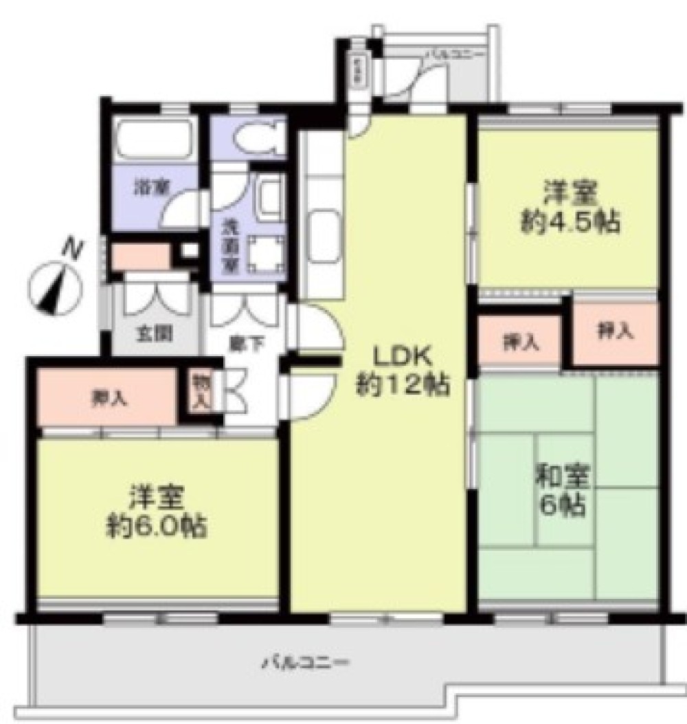 押草団地　205棟 画像1