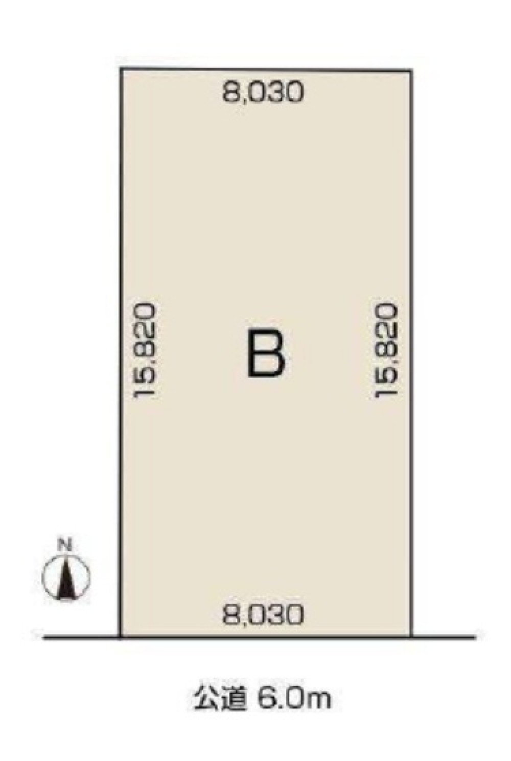 尾張旭市北原山町　全2区画　B区画 画像1