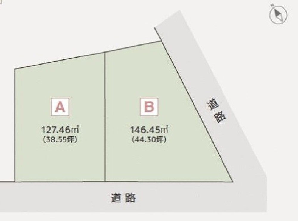 岡崎市若松町　全2区画　B区画 画像1