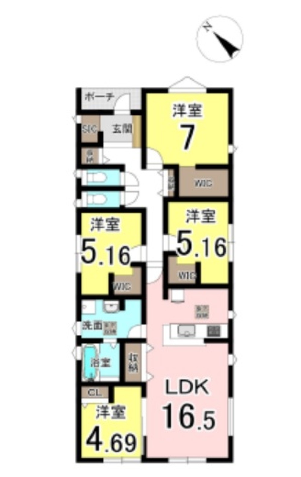 豊田市西中山町　全2棟　1号棟 画像1