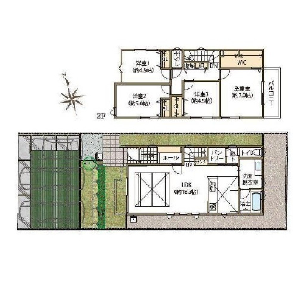 名古屋市緑区徳重三丁目　全2棟　1号棟 画像2