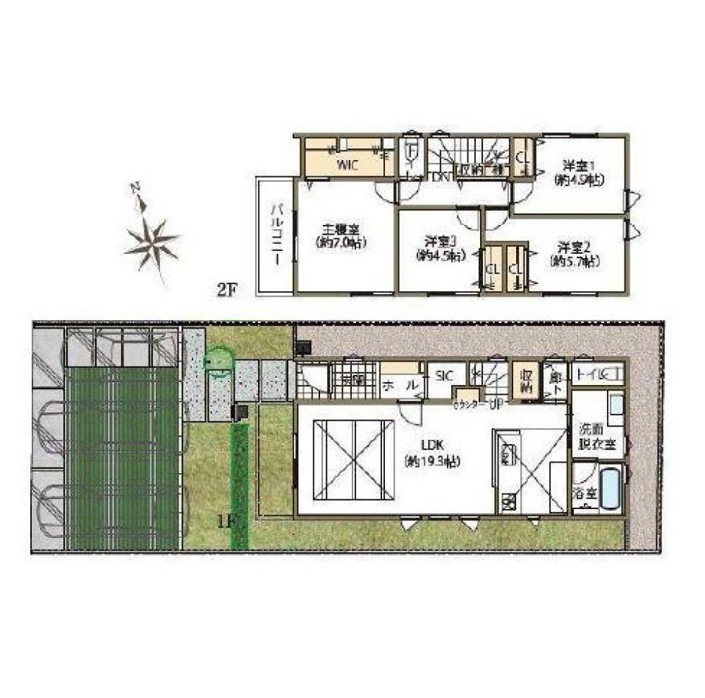 名古屋市緑区徳重三丁目　全2棟　2号棟 画像2