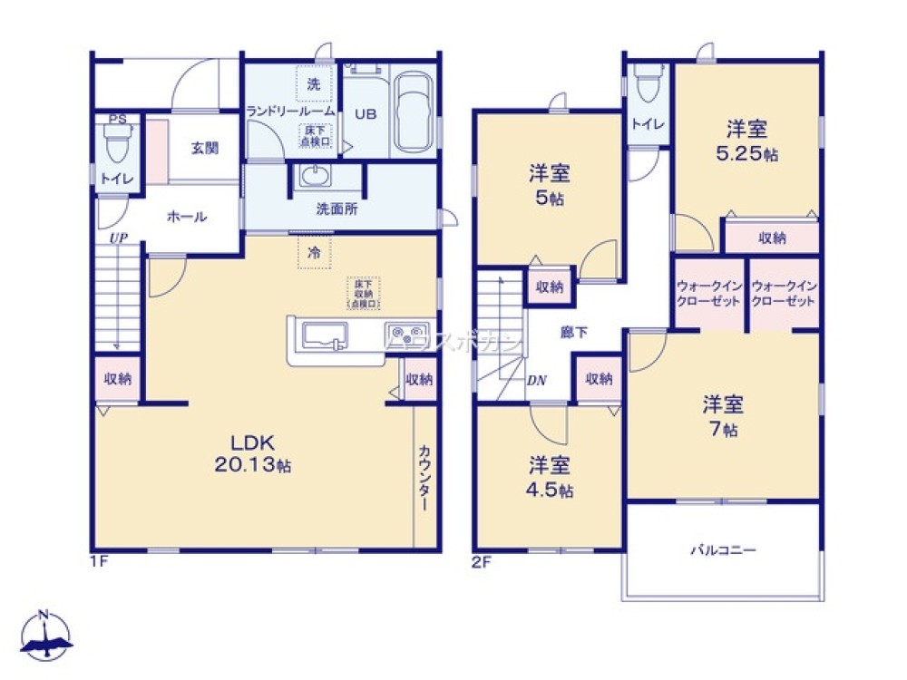 全居室収納豊富・ゆとりのある間取り◎