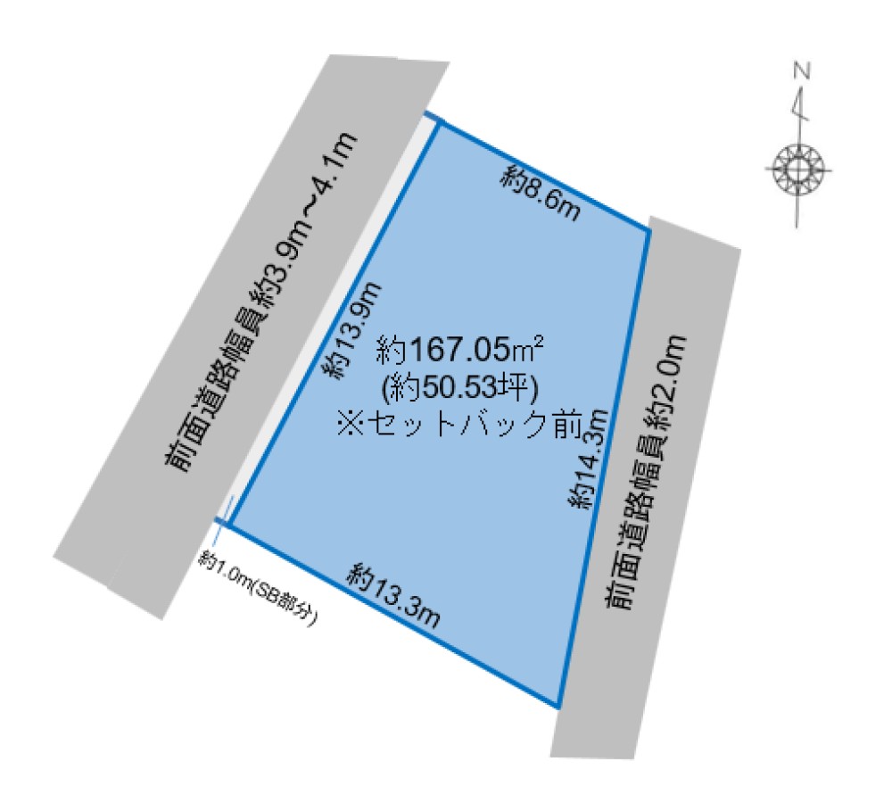 敷地面積50坪以上！