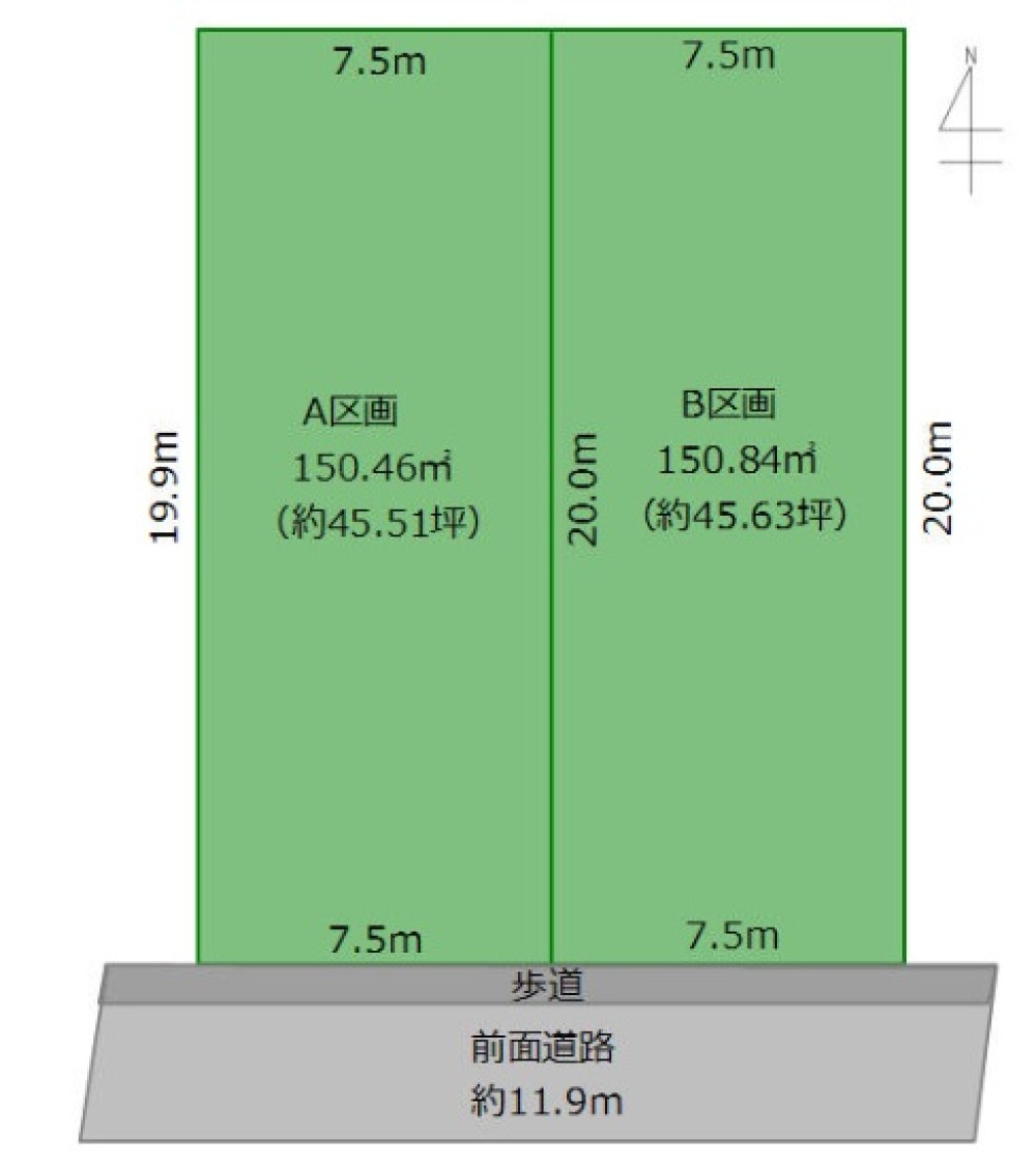 名古屋市緑区大清水　全2区画　B区画 画像1