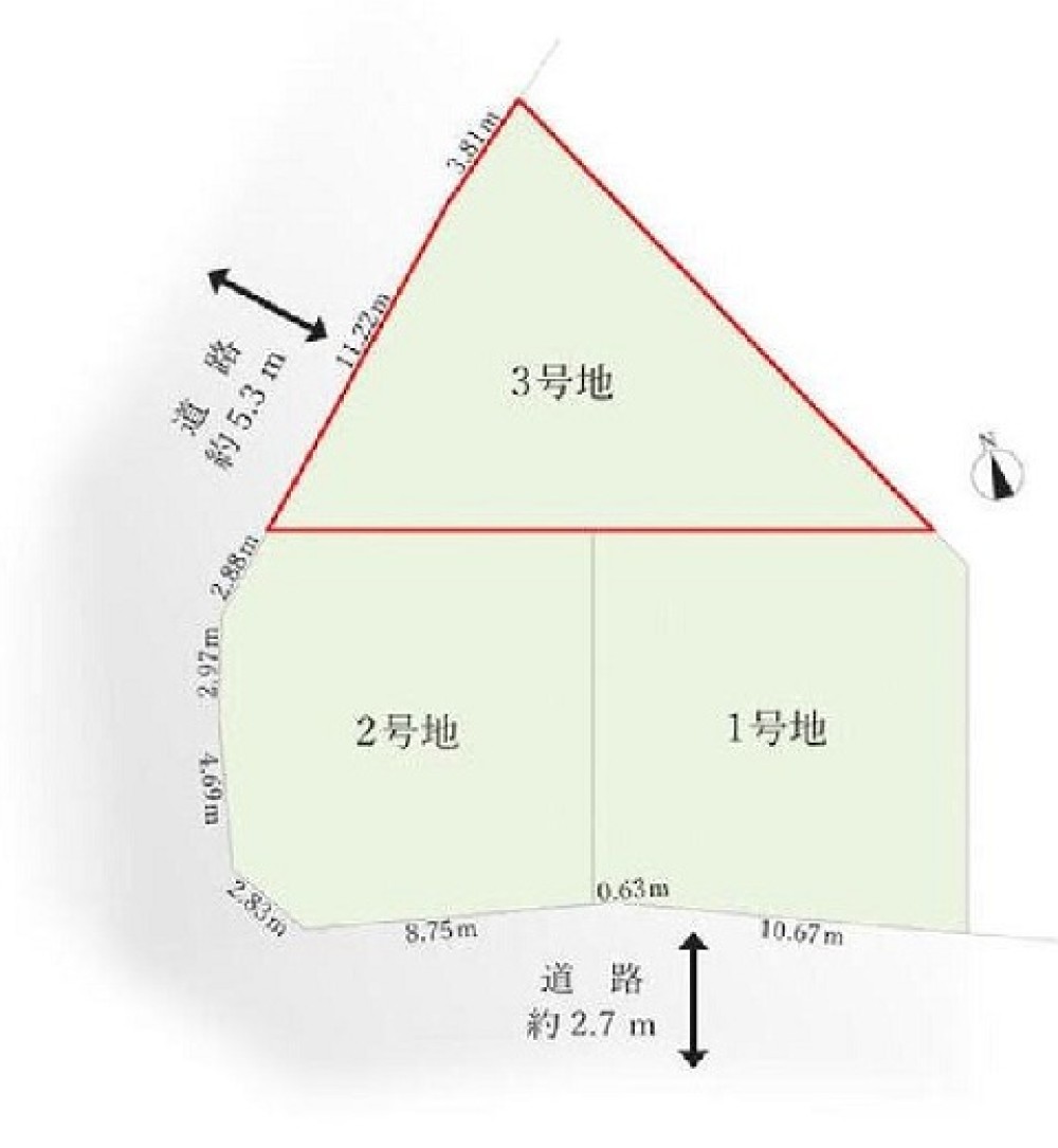 名古屋市瑞穂区井戸田町　全3区画　3号地 画像1