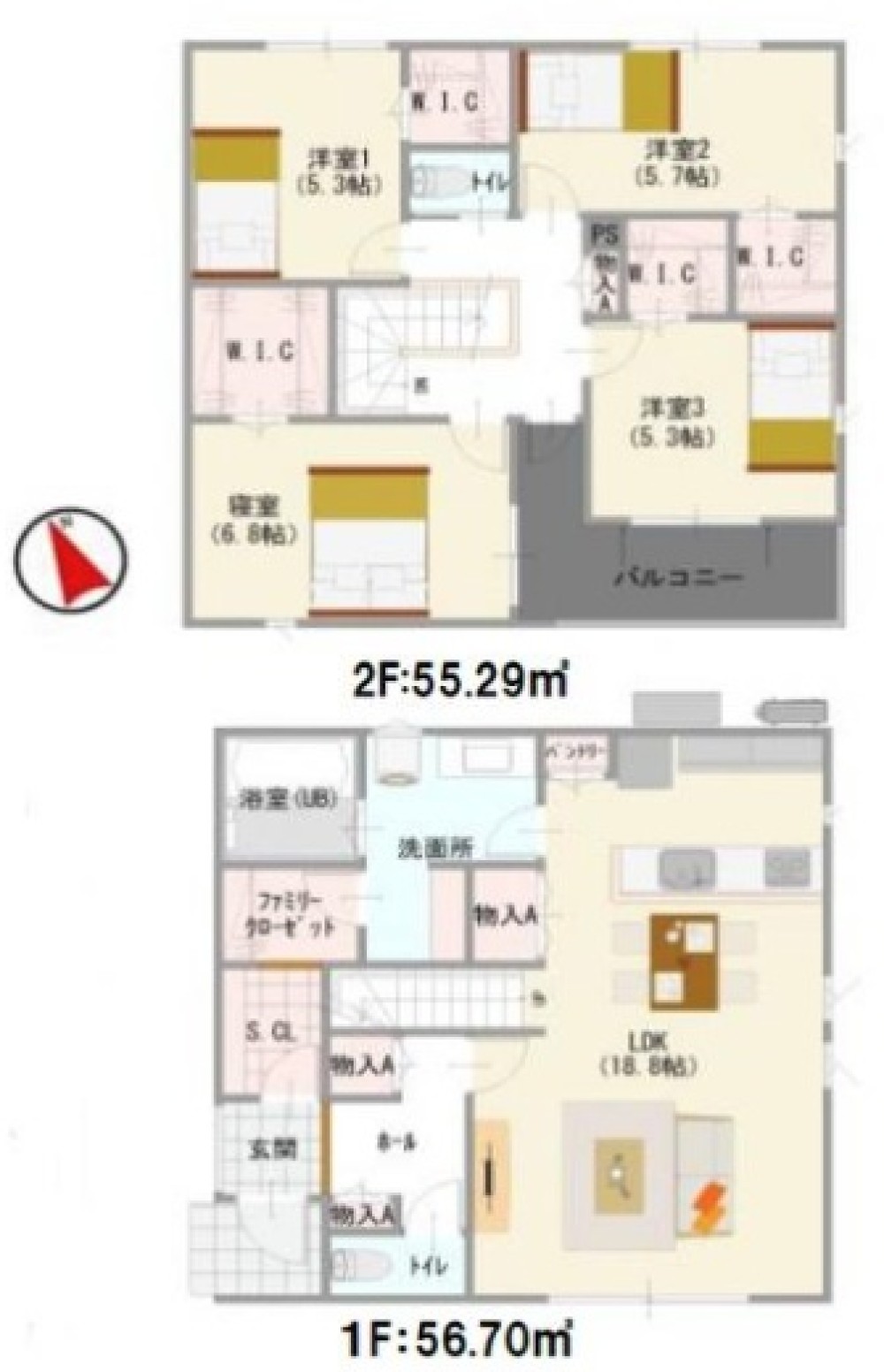 知多郡武豊町東長宗　第一　全4棟　2号棟 画像2