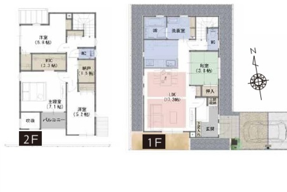 名古屋市天白区梅が丘　6期　全3棟　Ｂ号棟 画像2