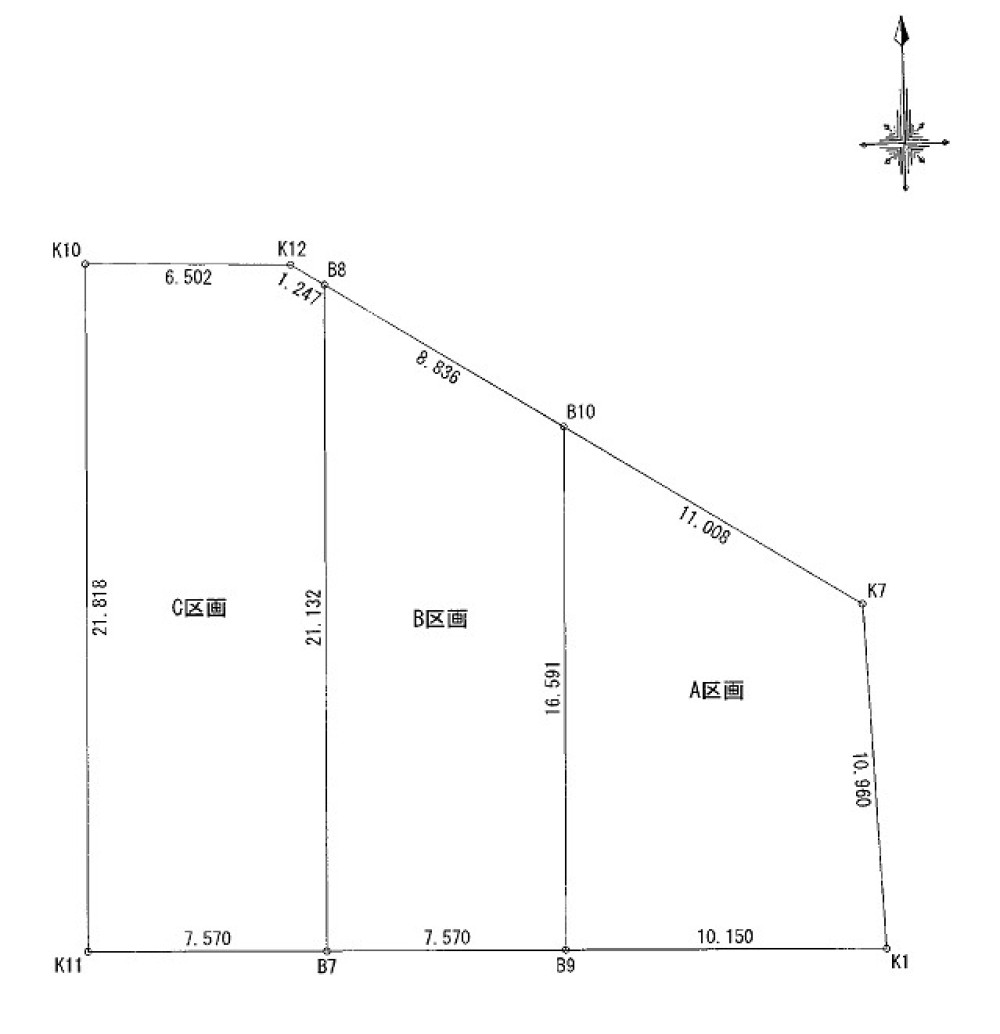 西尾市桜町　全3区画　B区画 画像1