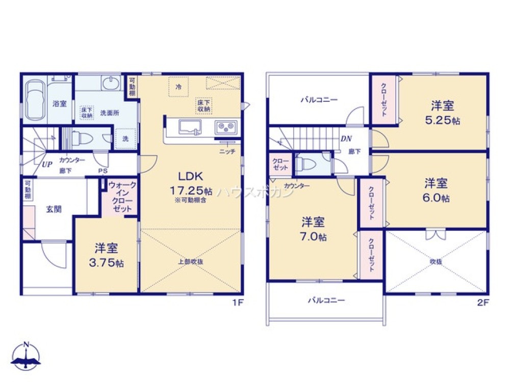 全居室収納豊富・ゆとりのある間取り◎