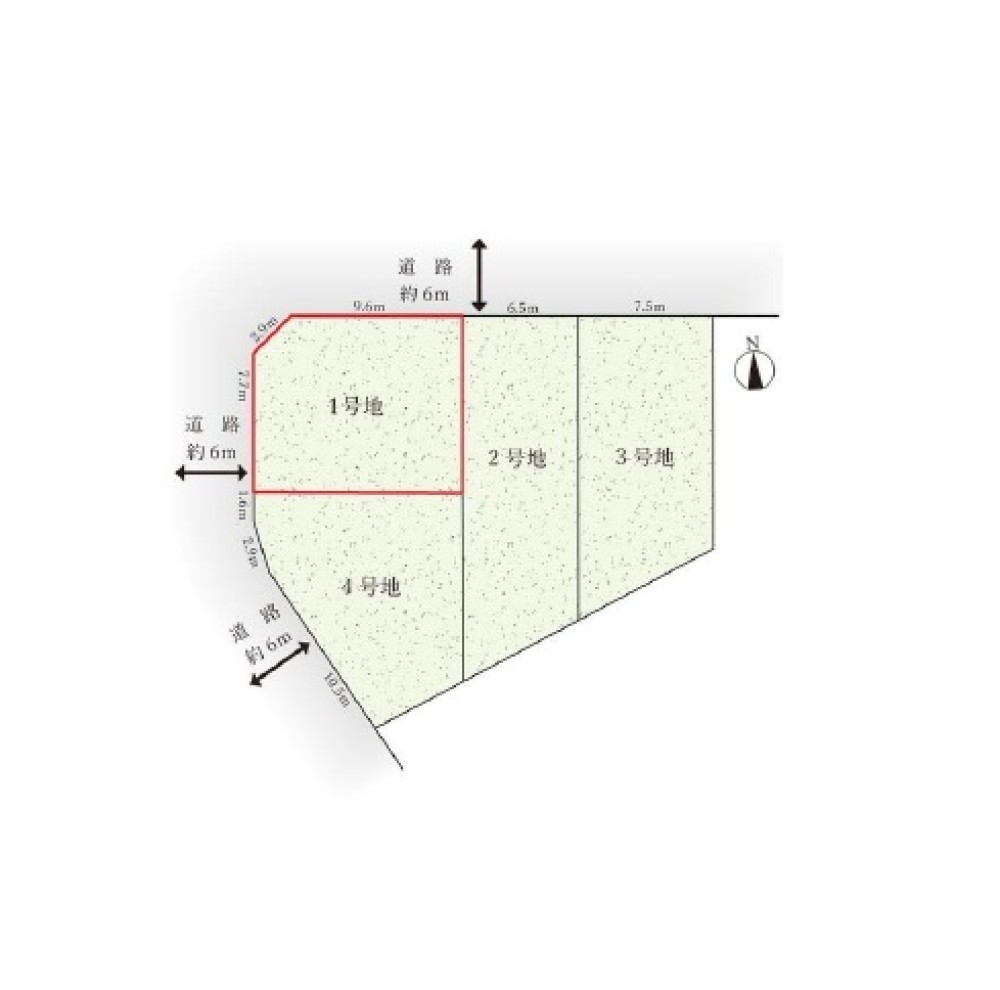 豊田市広川町　全4区画　1号地 画像1