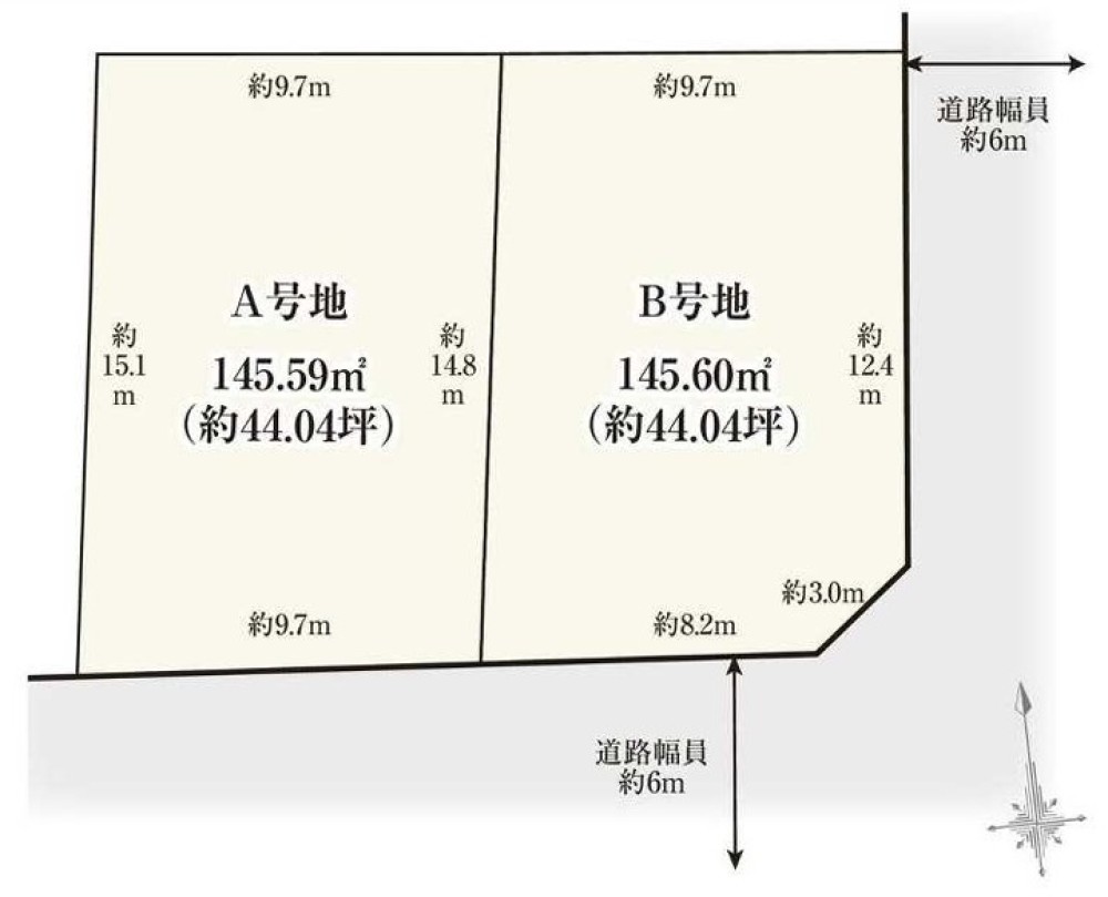 春日井市八田町　全2区画　A区画 画像1