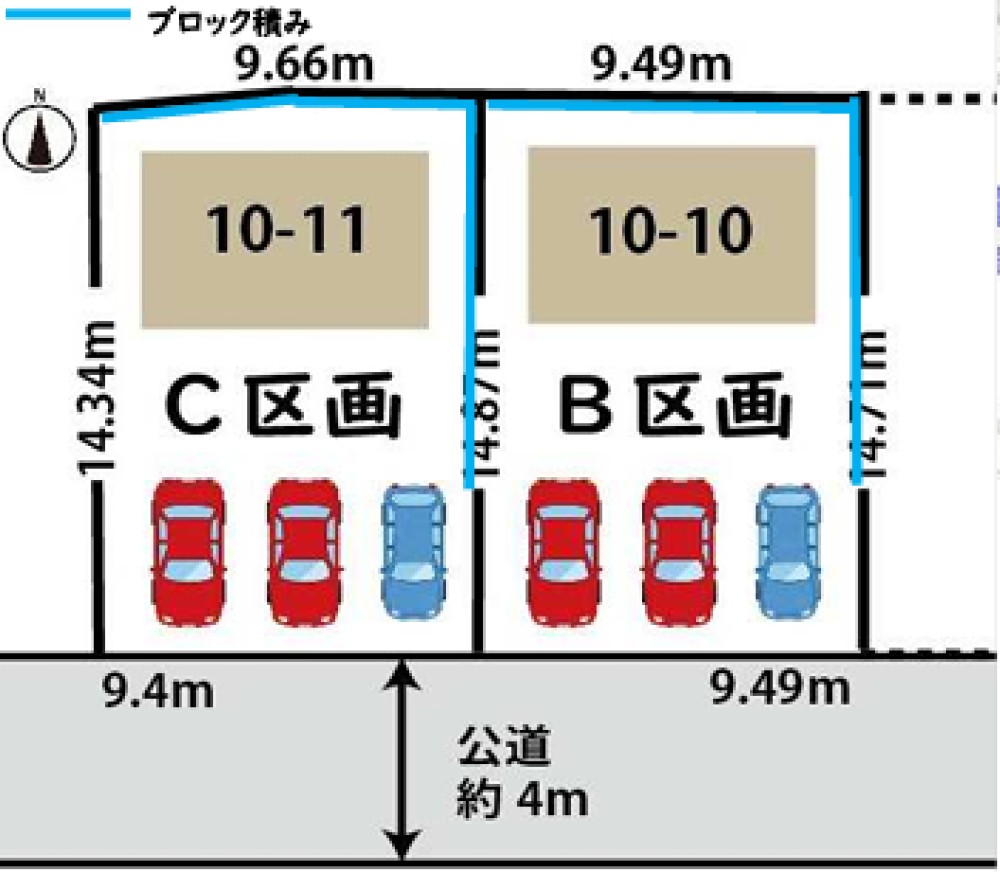 岡崎市東蔵前町　全2区画　C区画 画像1